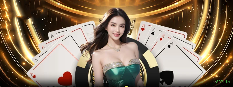 Imagem promocional do cassino online da 802win mostrando jogos ao vivo